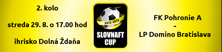 V stredu 2. kolo Slovnaft Cupu 2012/2013 + výsledky z utorka