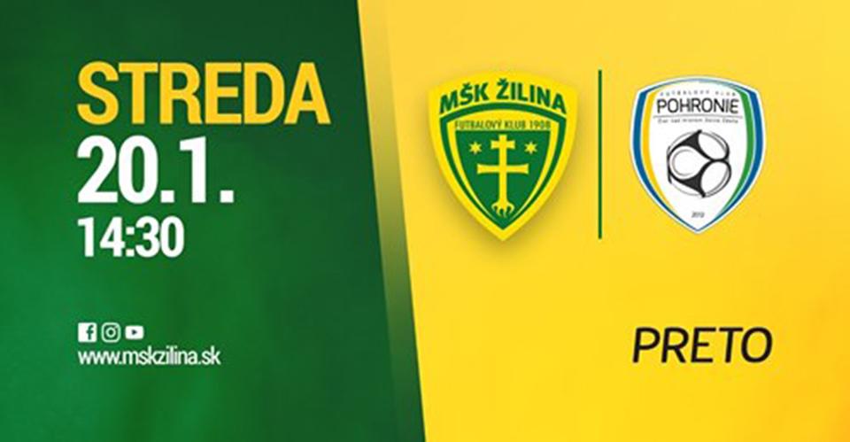 Sledujte živý stream MŠK Žilina - FK Pohronie